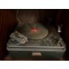 Image 3 : Standard broadcast radio, and record player with a great collection of original 8” records . 