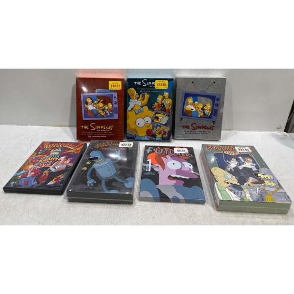 Collection of Simpsons and Futurama Seasons