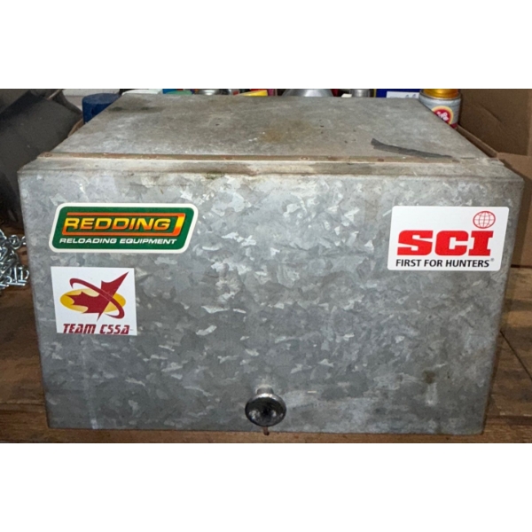 Galvanized Metal Box For Hunting Reloading Supplies or Hunting Gear