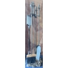 Image 5 : Cast Iron & Brass Fire Place Toolsets  & Holders X 2