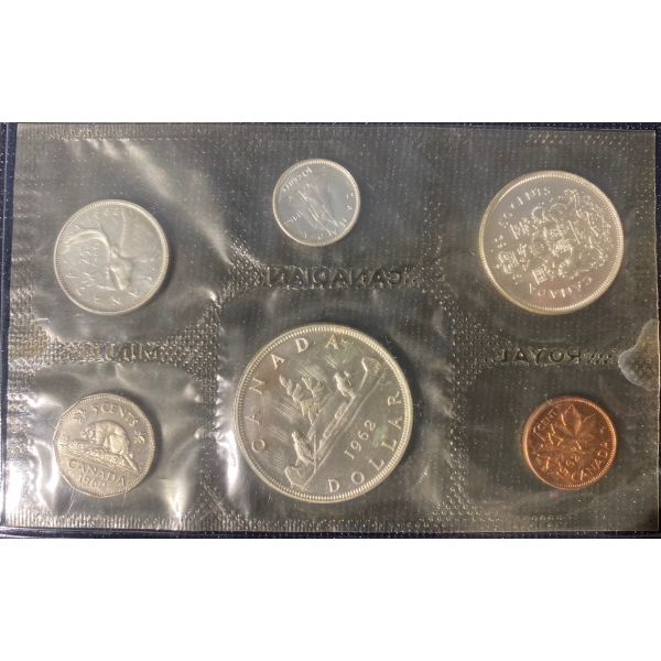  1962 Canadian Uncirculated Coin Set