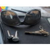 Image 3 : Glove Box Goodies - Cufflinks Tie Clip Sunglasses T183 Calculator & more