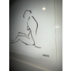 Image 3 : Minimalist Line Art Print Of A Seated Female Figure - Lynch 30x30
