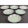 Image 12 : Diamond China England Green and Gold Tea Set, 21 Pieces