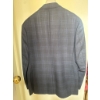 Image 2 : Armani Collezioni Men's Two-Button Blazer in Gray Checked Pattern