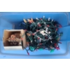 Image 4 : Two Bins of Assorted Holiday Decorations and Lights 