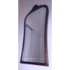Image 2 : Wall-Mounted Mirror with Ornate Wood Frame, Approx. 40 x 20 Inches