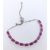 Image 1 : Silver Ruby gemstone Bracelet 10.7 ct Certified  ($13,155 Appraisal)