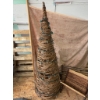Image 4 : Bundle: Wicker Tree With Lights, Woven Magazine Rack, Metal Rack
