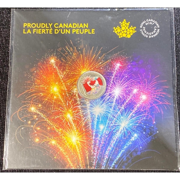 2017 Proudly Canadian Glow in the Dark $5 Fine Silver Coin