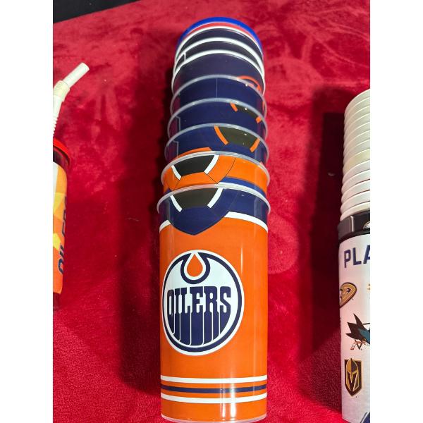 Collection of Oilers cups