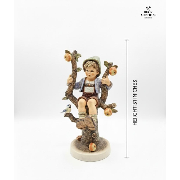 Vintage Goebel Hummel Figurine Titled "Apple Tree Boy" , 31''INCHES IN Height , "M.J. Hummel".