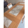 Image 14 : Danish Teak Dining Table with Ceramic Tile Inlays and Four Chairs