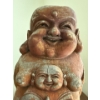 Image 3 : Oriental Decor - Wooden Carved Buddah (15T) , Vase (Some Chipping)