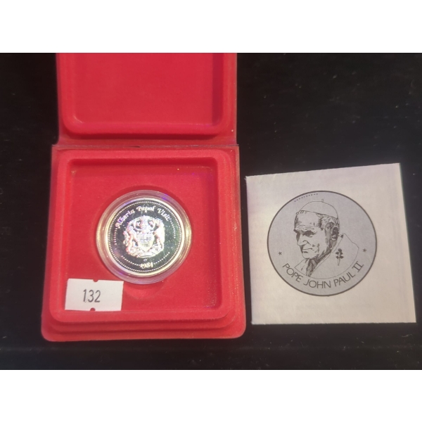 Sherritt Mint 1984 Pope John Paul II Visit to Alberta Fine Silver 99.99 Medallion 17g 