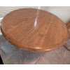 Image 2 : Round Oak Pedestal Dining Table with 2 ExtendersÂ 