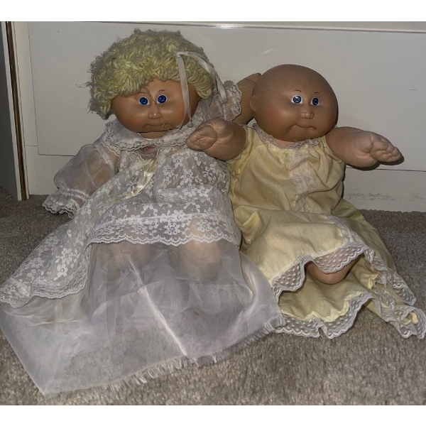 2 Cabbage Patch Kids - Pre Mee Baby In Yellow w/ Blonde Princess