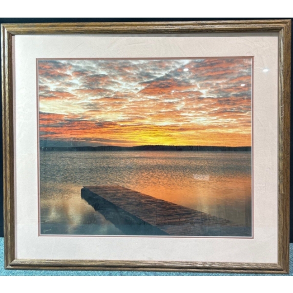 Sunset on a Lake Painting (20" X 23") 