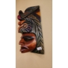 Image 5 : Painted Carved Wooden Decorative Masks 6.5 W, 10 T