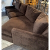 Image 3 : Rearrangable Lovesac Sactional Sofa- Can be Moved into Different Configurations  Brown Velvet Like U