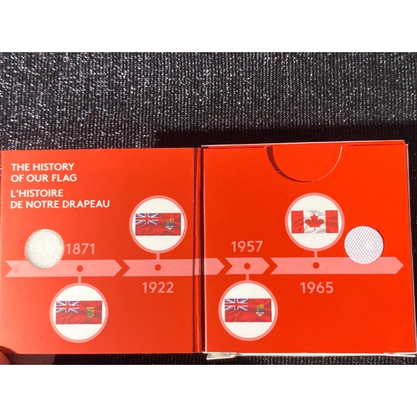 2015 3 Dollar Fine Silver Coin-50th Anniversary of the Canadian Flag