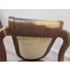 Image 5 : Vintage wooden chair with velvet fabric - 23W, 40T, 20D, 