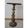 Image 2 : Small Table w/ Metal Base Stand &  Wooden Top - 20T 