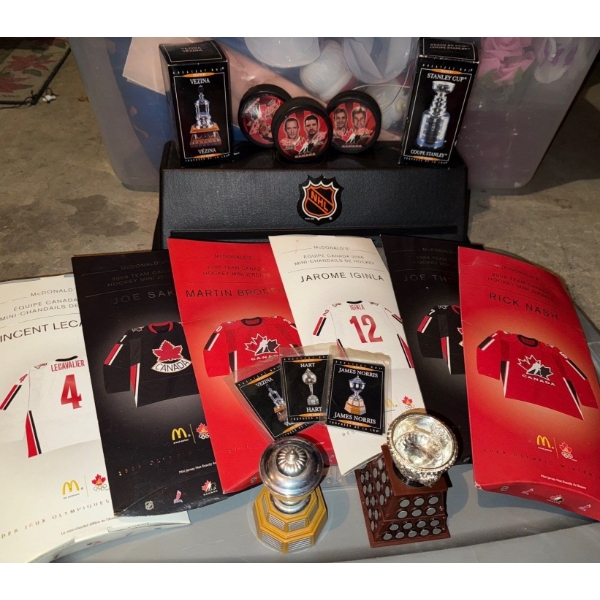 McDonald's Promo of NHL Hockey Memorabilia-Replicas of Stanely Cup & Vezina Trophy