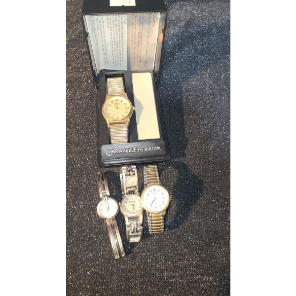 Watches- Caravelle by Bulova Watch, Fifth Avenue Collection, Time Zone, Timex