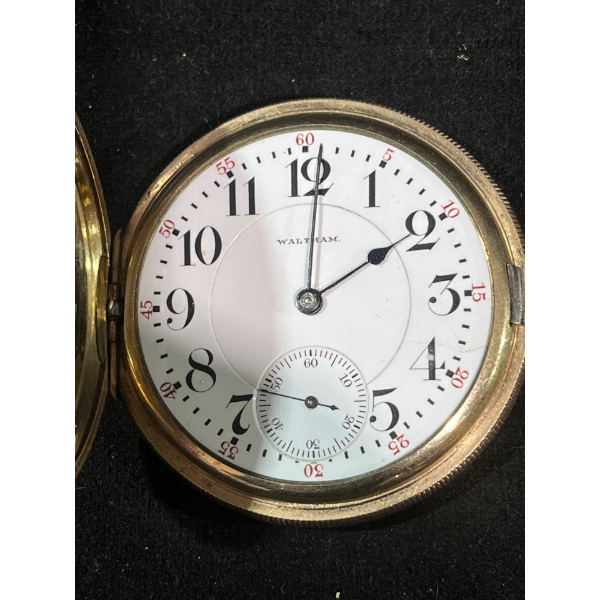 Gold Filled Pocket Watch (working, glass broken)