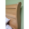 Image 2 : Light Finish MDF Twin Bed 41 W, 92 D, 47 T, Includes Mattress 