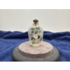 Image 1 : Hand Painted Crane Snuff Bottle with Spoon 3H