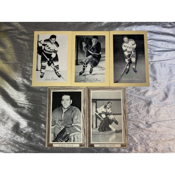 Vintage Hockey Memorabilia Featuring Iconic NHL Players