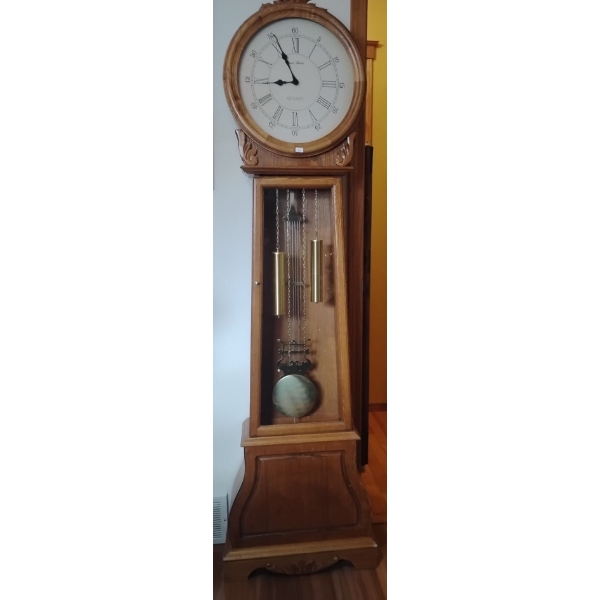 Vintage Daniel Dakota Quartz Grandfather Clock 6 Feet Tall