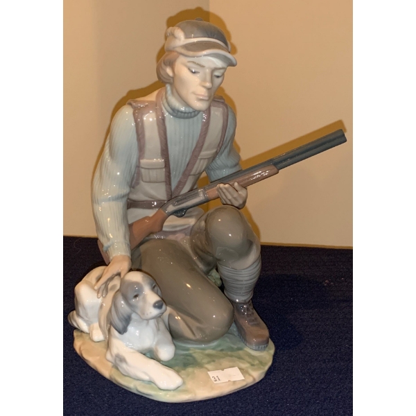 LLADRO 'The Sportsman' Porcelain Sculpture - 5W, 7D, 9T
