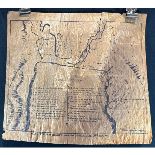 Fort William Henry with the Attacks of the French 1757 (copied from the original sketch)