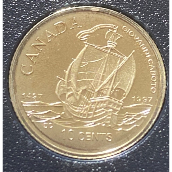 1997 Canadian 10-cent Coin