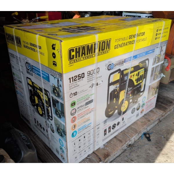 NEW Champian Generator w/ Electric Start Intelligauge Smart Charger Volt Guard & Cold Start