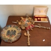 Crossed Sword Code Of Arms w/ Emblem Plate & Gold Bar Place Settings