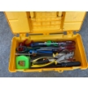 Image 1 : Tool Box With Hand Tools & Level