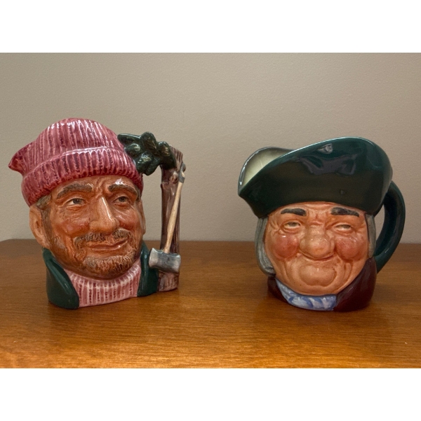 Royal Doulton Cups (4T) 'The Lumberjack' & 'Toby Philpots' 