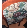 Image 2 : Wooden Accent Arm Chair with Floral Pattern 45 T, 25 L, 20 W