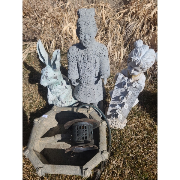 Outdoor Garden Statues- Tallest: Asian Man 21 T