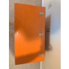Image 4 : Orange Painted Wooden Storage Chest with Hinged Lid