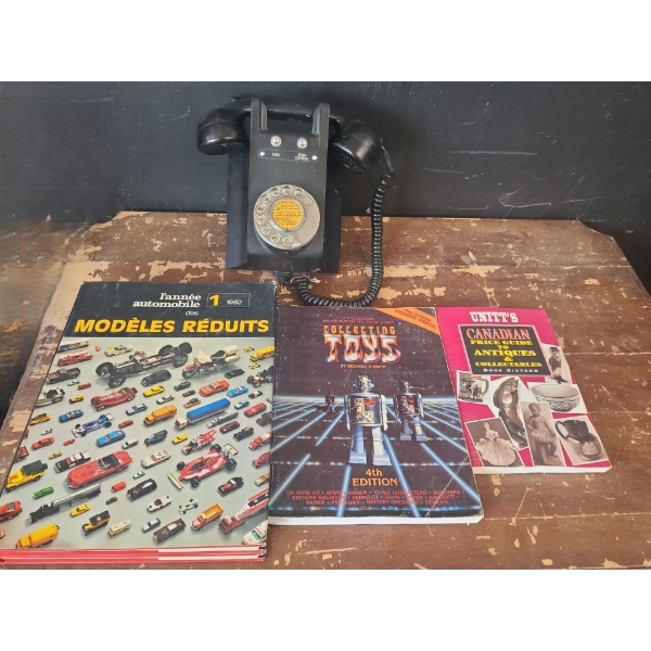 Vintage Telephone and Books: Toy Cars 1982, Collecting Toys , Can. Price Guide Antiques Unitt #16
