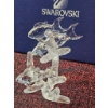 Image 2 : Swarovski Crystal Three Dolphins Figurine on Textured Coral Stand