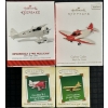 Image 1 : Hallmark Keepsake Sky's The Limit Airplane Ornaments Lot of 4