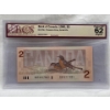 Image 2 : Graded Canadian 1986 $2 Choice UNC Prefix: BBP