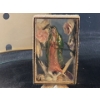 Image 2 : Porcelain Doll on rocker, Mother Mary Art and Curved Glam Frame