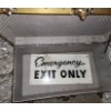 Image 2 : Vintage Steamer Trunk 30 W, 16 D, 24 T and Wooden "Emergency Exit Only" Sign